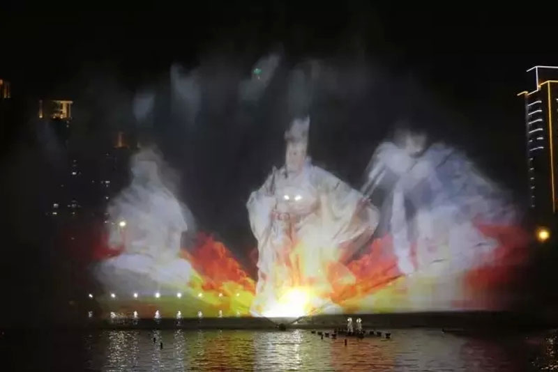湖北佛山文华公园水舞声光秀